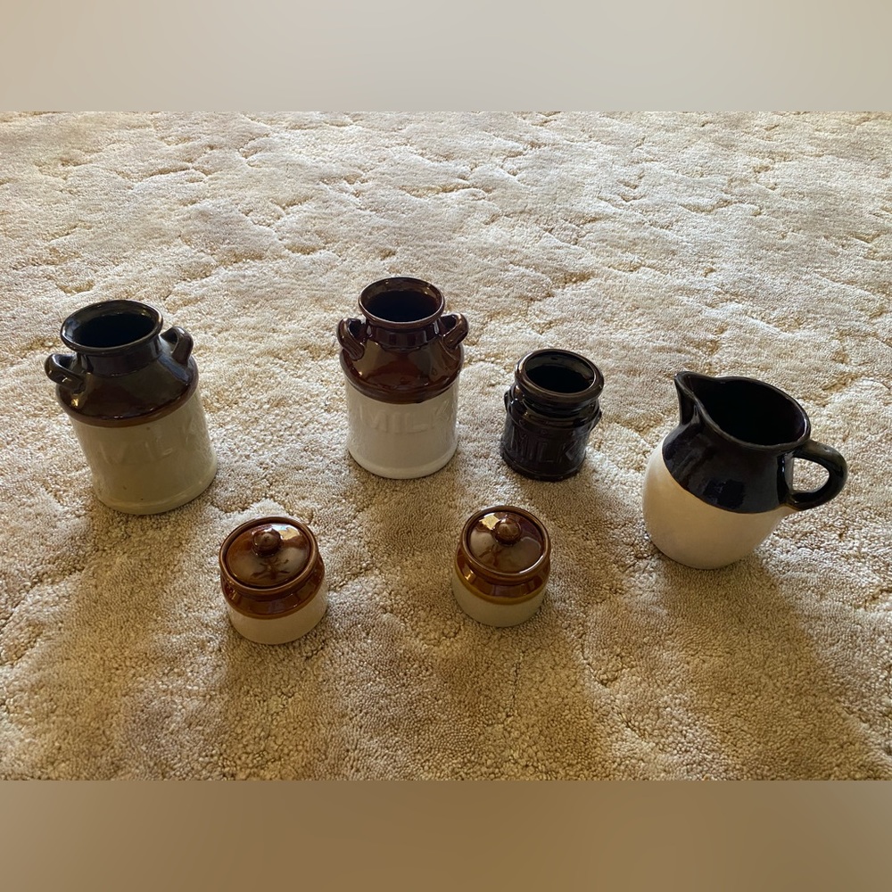 Vintage Stoneware ceramic milk Jug pitcher